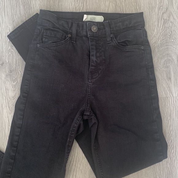 Topshop Jamie jeans in black size 25 / L 30 - Picture 3 of 3
